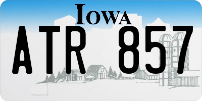 IA license plate ATR857