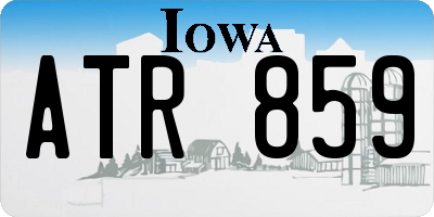 IA license plate ATR859