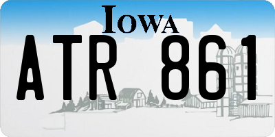 IA license plate ATR861