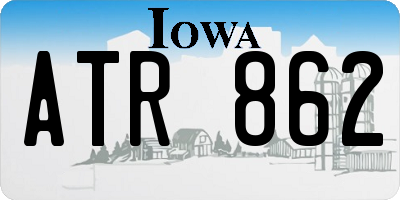 IA license plate ATR862