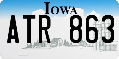 IA license plate ATR863
