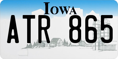 IA license plate ATR865