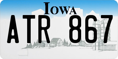 IA license plate ATR867