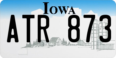 IA license plate ATR873