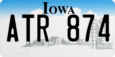 IA license plate ATR874