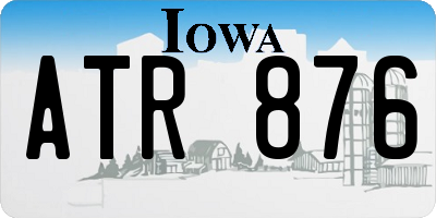 IA license plate ATR876