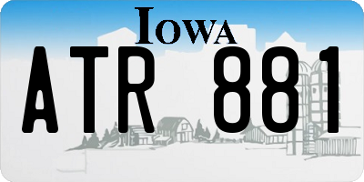 IA license plate ATR881