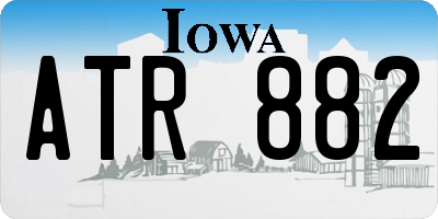 IA license plate ATR882