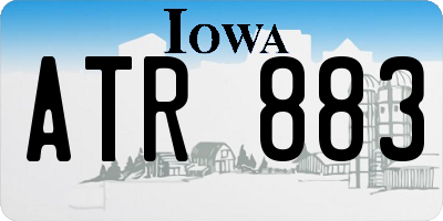IA license plate ATR883