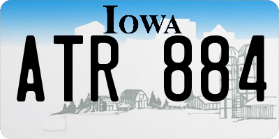 IA license plate ATR884