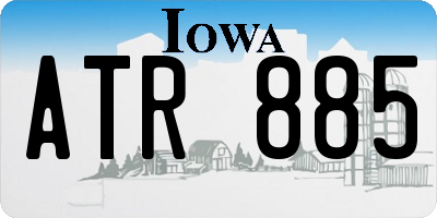 IA license plate ATR885