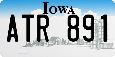 IA license plate ATR891