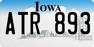 IA license plate ATR893