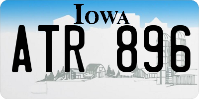 IA license plate ATR896