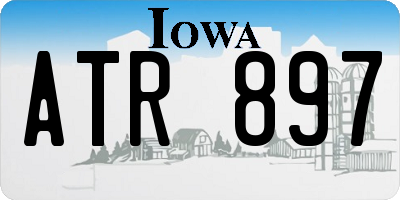 IA license plate ATR897