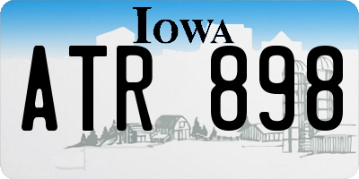 IA license plate ATR898