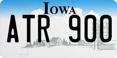IA license plate ATR900