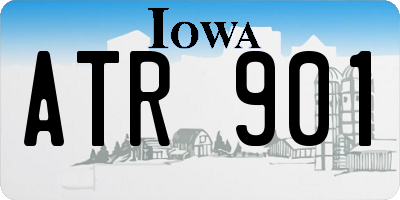 IA license plate ATR901
