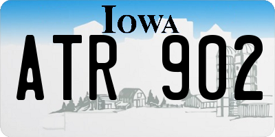IA license plate ATR902