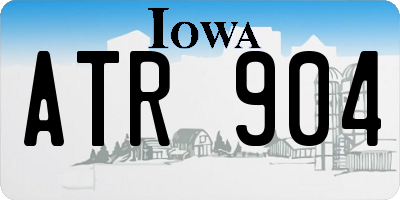 IA license plate ATR904
