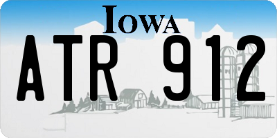 IA license plate ATR912