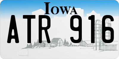 IA license plate ATR916
