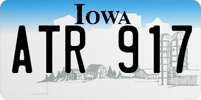 IA license plate ATR917