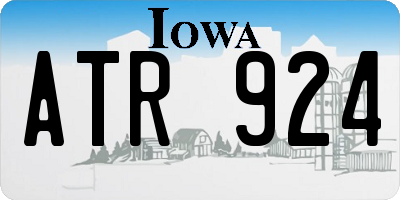 IA license plate ATR924