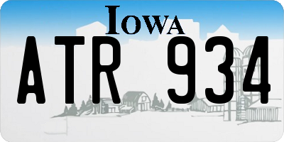 IA license plate ATR934