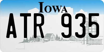 IA license plate ATR935