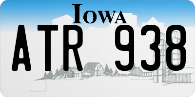 IA license plate ATR938