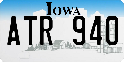 IA license plate ATR940