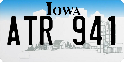 IA license plate ATR941