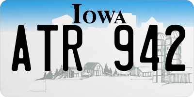 IA license plate ATR942