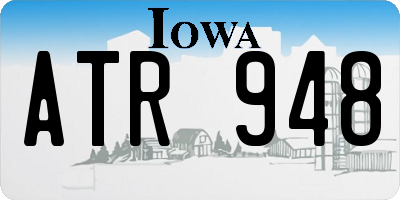 IA license plate ATR948