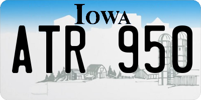 IA license plate ATR950