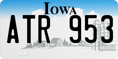 IA license plate ATR953