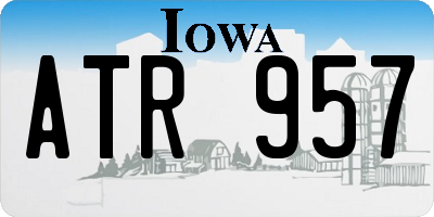 IA license plate ATR957