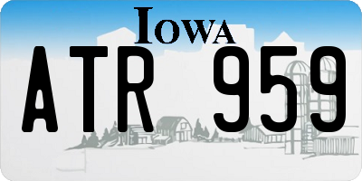 IA license plate ATR959