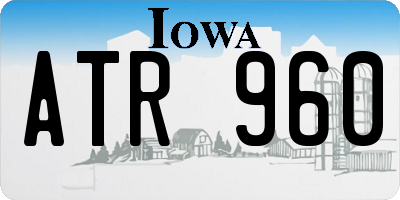 IA license plate ATR960