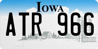 IA license plate ATR966