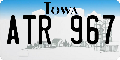 IA license plate ATR967