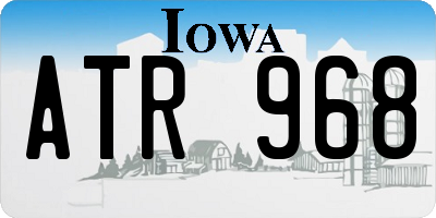 IA license plate ATR968