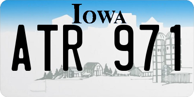 IA license plate ATR971
