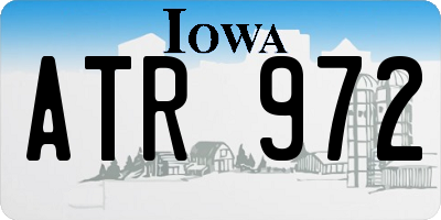 IA license plate ATR972