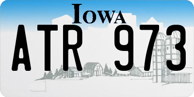 IA license plate ATR973