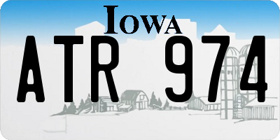 IA license plate ATR974