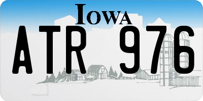 IA license plate ATR976