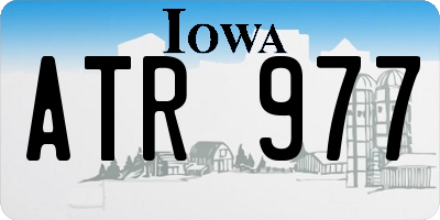 IA license plate ATR977
