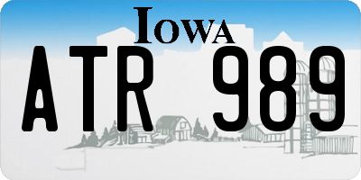 IA license plate ATR989